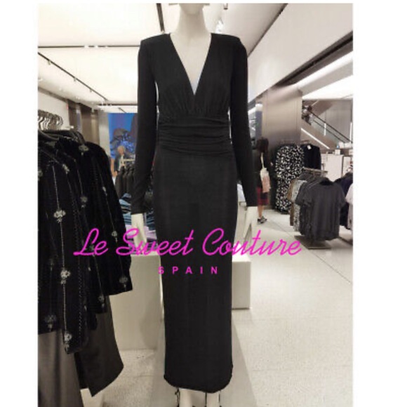 Zara DRAPED KNITWEAR DRESS. - Picture 5 of 9